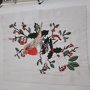 Handmade machine embroidery patch